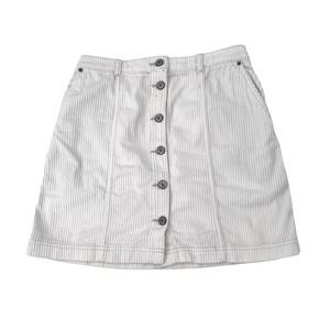Abercrombie & Fitch Y2K Cream Corduroy Mini Skirt